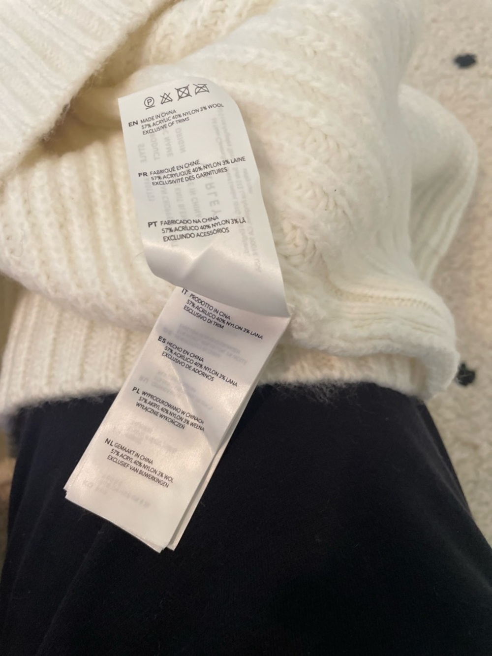 Varley Cream Ribbed Knit sweater - Picture 6 of 7